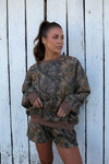 Woodland Camo Crew Neck Sweatshirt