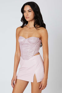 Shimmer Corset Top - Pink