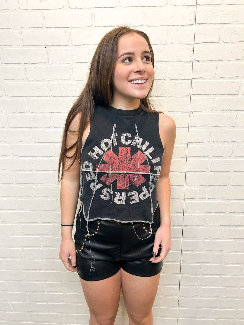 Red Hot Chili Peppers Double Stitch Crop