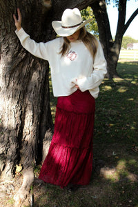 Double Horseshoe Sweater-Ivory