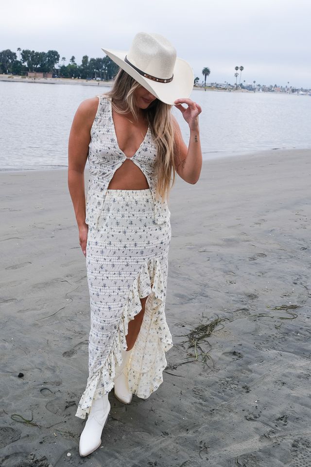 Ditsy Floral Maxi Skirt