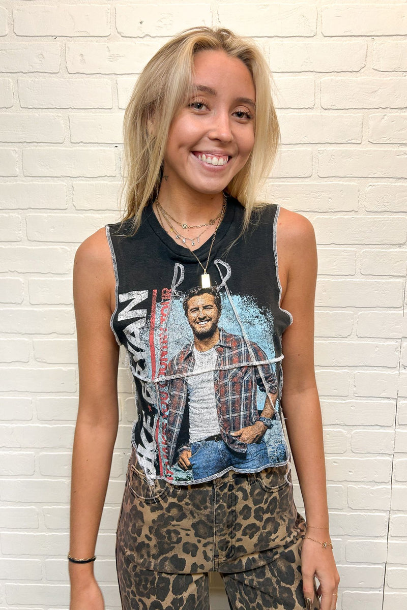 Luke Bryan Double Stitch Crop