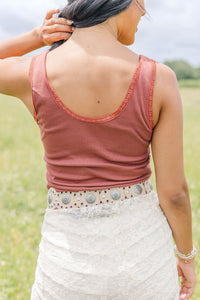 Smooth as Tennessee Whiskey Lace Tank