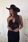 Savannah Lace Tube Top- Black
