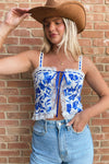 Bloom Floral Tie Top