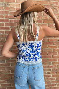 Bloom Floral Tie Top