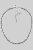 Dainty Rope Necklace - Silver