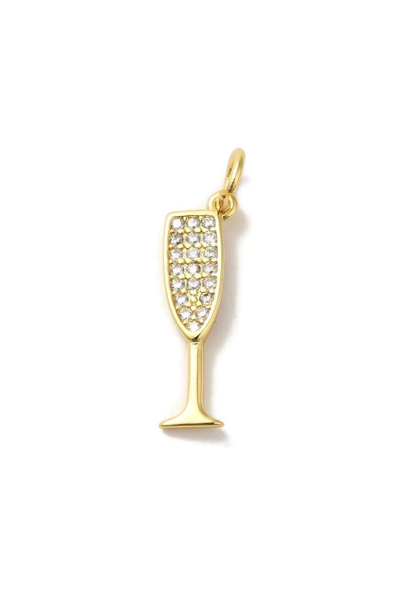 Champagne Flute Charm