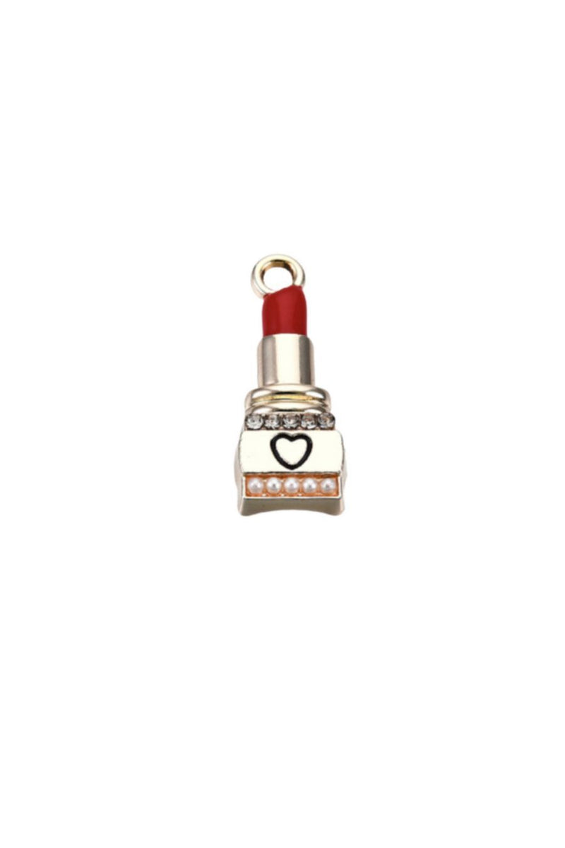 Gold Luxe Lipstick Charm