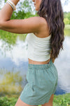 LA Basic Crop - Cream
