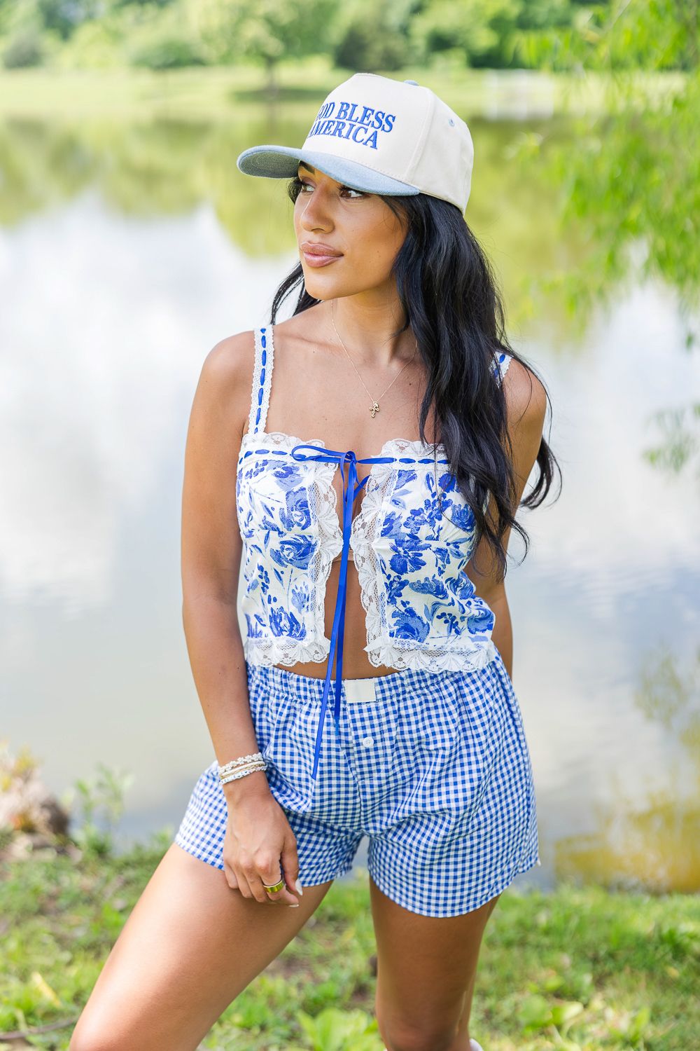 Bloom Floral Tie Top