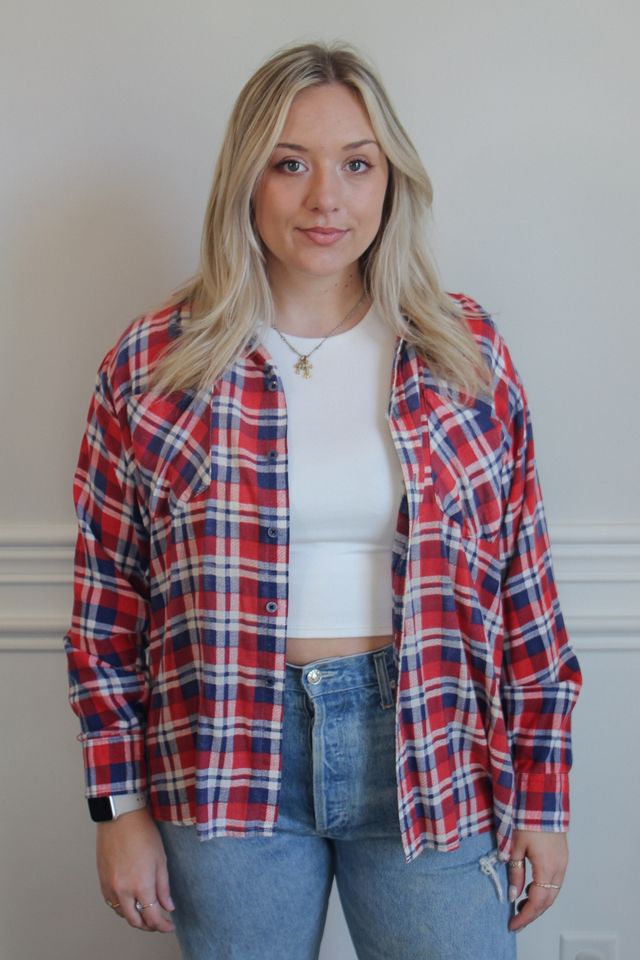 Terri Clare Band Tee Flannel