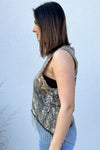 Camo Rhinestone Fringe Tank #10