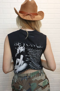 Cropped Rhinestone Fringe Tank