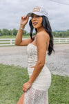Beckee Western Corset Top- Ivory