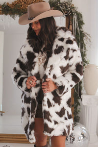 Cattle Drive Faux Fur Coat