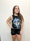 Metallica Double Stitch Crop