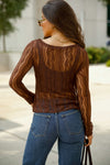Raven Lee Lace Long Sleeve Top
