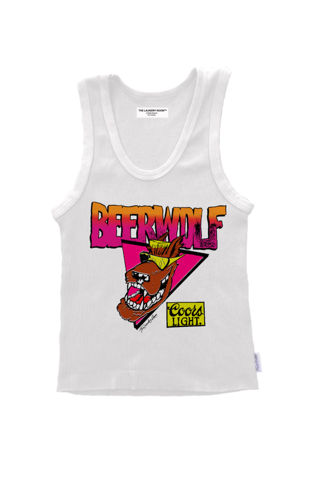 Beerabunga Stamp - Rib Tank - White