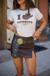 Foxy Faux Leather Skort - Brown