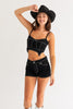 Dixie Denim Shorts - Black