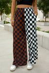 SPLIT DECISION CHECKERED PANTS: Brown/Black /