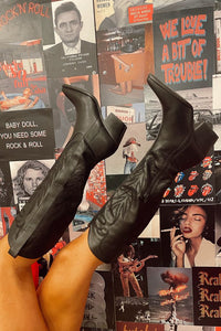 Samara Western Tall Boot- Black