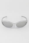 Curved Solid Round Tinted Square Glasses