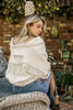 Diamond Dixie Rhinestone Fringe Jacket - White