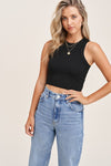 LA Basic Crop - Black
