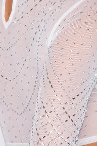 Carrie Studded Mesh Crop