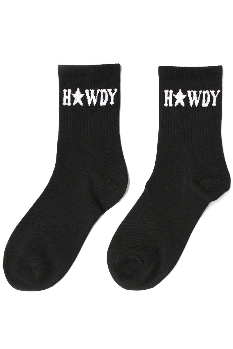 Howdy Socks - Black