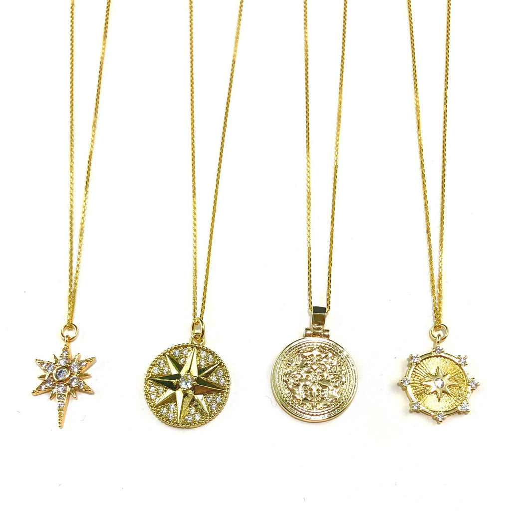 Golden Adina Charm Necklace