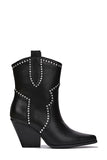 Honoya Rhinestone Boots - Black