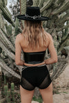 Pre-Order Coyote Ugly Leather Lace Up Crop