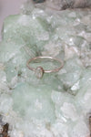 Radiance Herkimer Diamond Dainty Ring- Silver