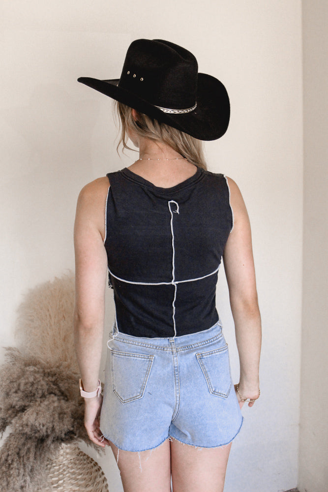Double Stitch Crop