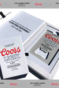 The Laundry Room™ X Coors Light™ feat. BEER WOLF™ Ltd. Edition Credit Card Bottle Opener