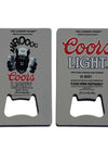 The Laundry Room™ X Coors Light™ feat. BEER WOLF™ Ltd. Edition Credit Card Bottle Opener
