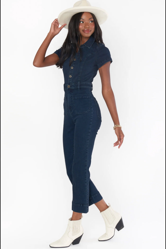Show Me Your Mumu Cropped Everhart Jumpsuit Thunder – Trendy and