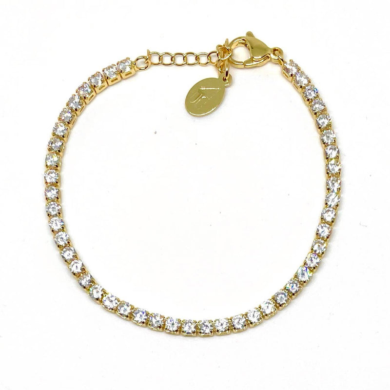 tennis bracelet, shimmer dainty bracelet, dainty gold bracelet, adjustable gold bracelet