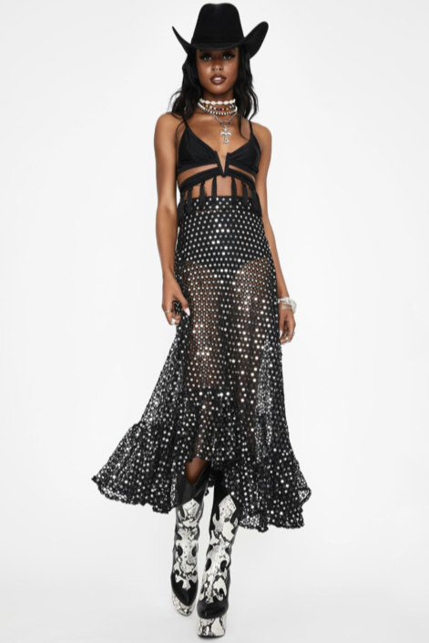 Marigold Skirt - Black Mirror