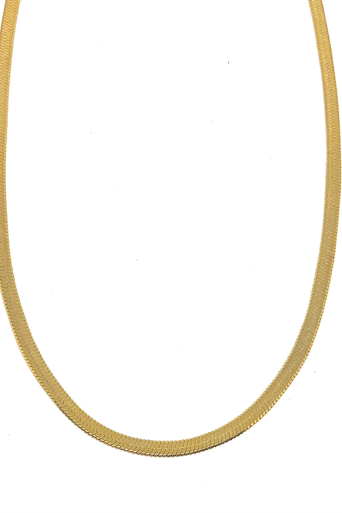 Gold Herringbone Necklaces