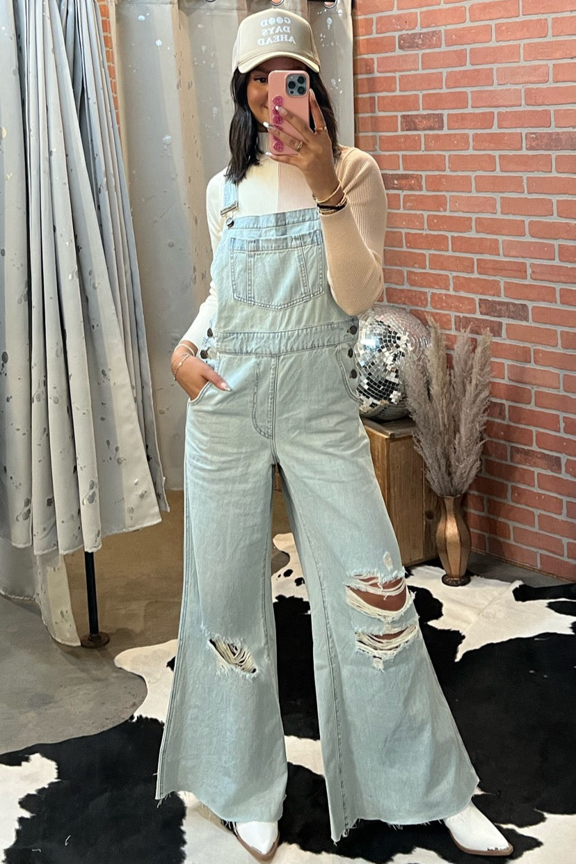 Show Me Your Mumu Trenton Overalls - Faded Indigo – Trendy