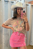 Glam Rhinestone Skirt - Hot Pink Media 1 of 1