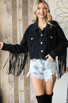 Outlaw Fringe jacket- black